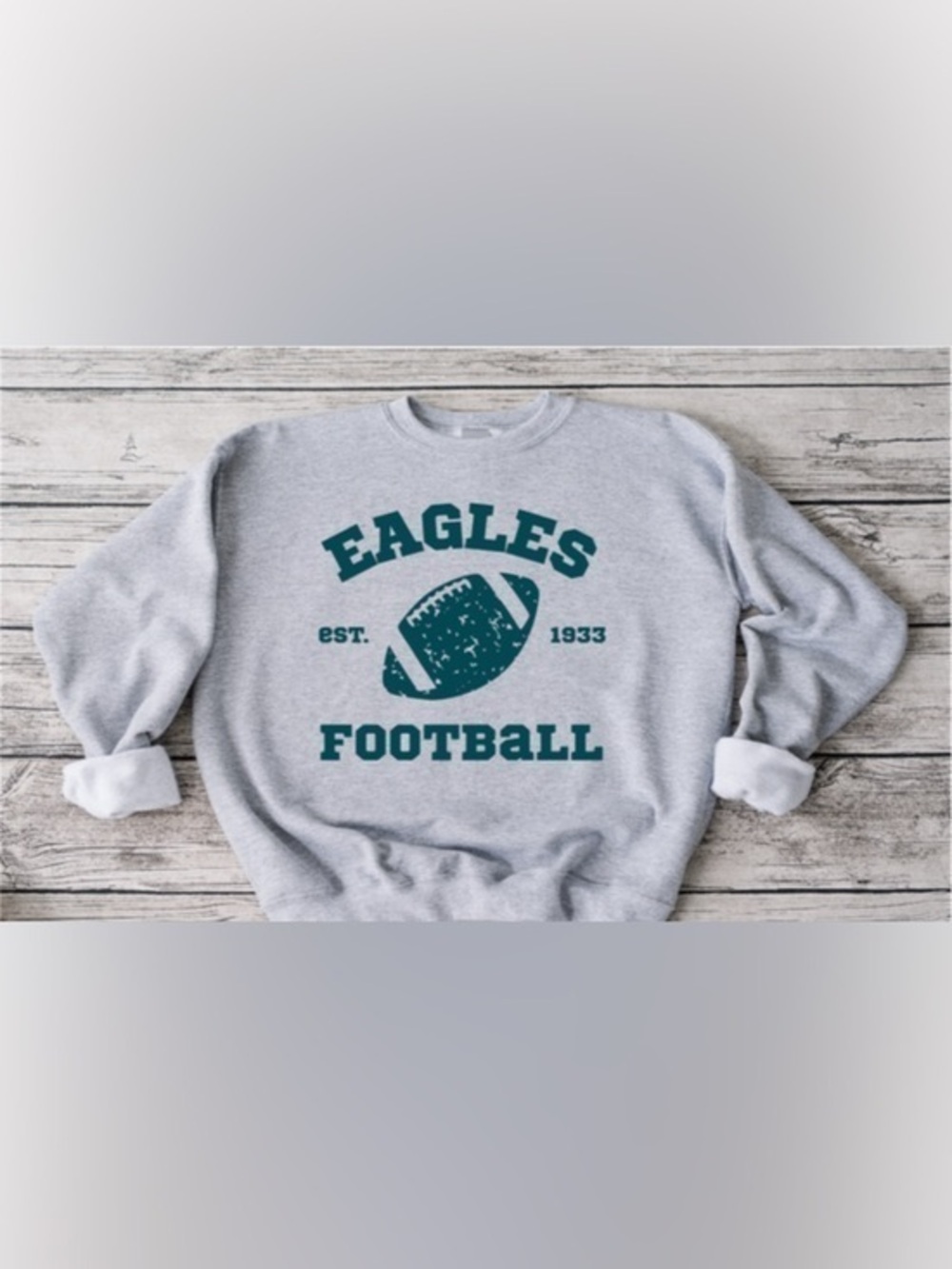 Eagles Retro Football Crewneck